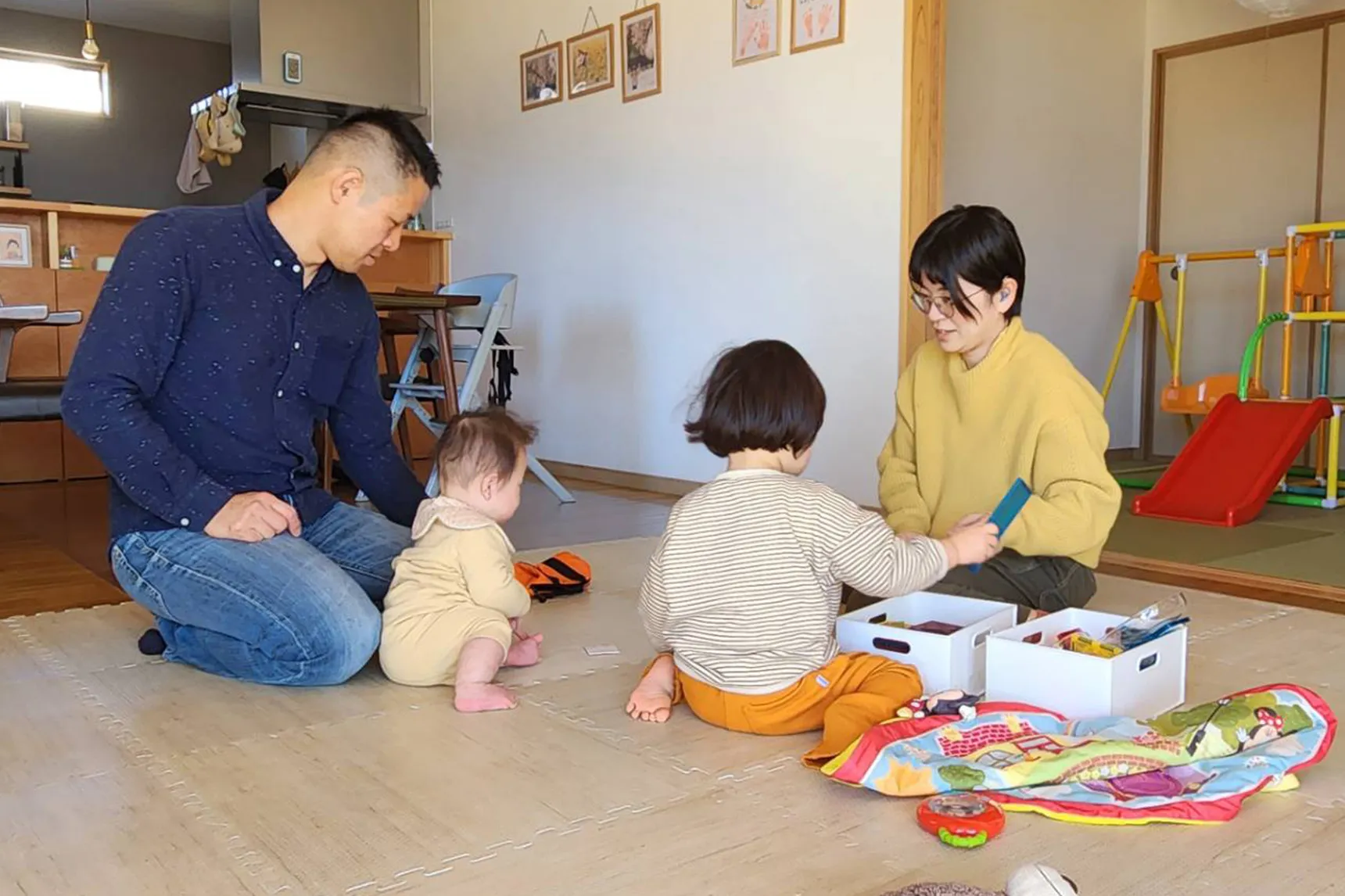 親子で過ごす快適なリビング