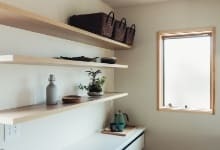 収納スペースの確保されたキッチン